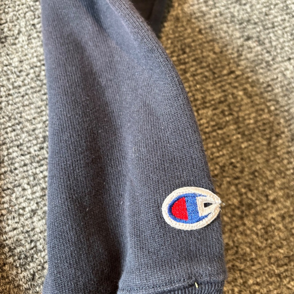 Champion Reverse Weave Keeneland Sweatshirt Navy Blue Gold Horse Racing Small - Picture 5 of 7